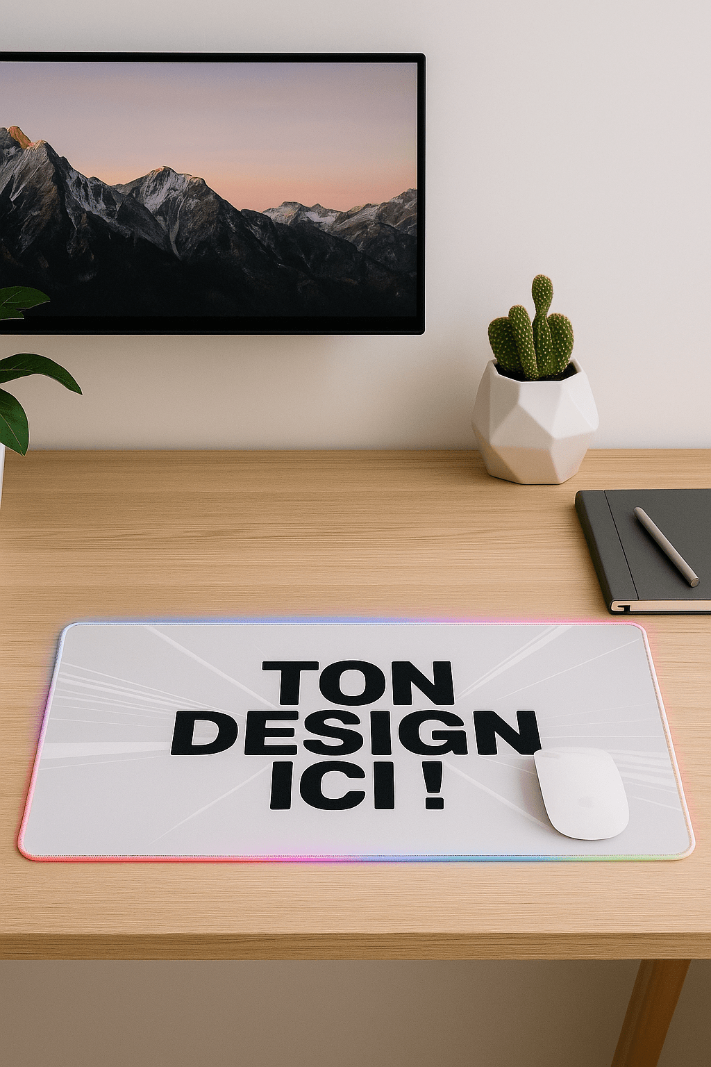 SlickPad tapis de bureau à LED - SlickPad
